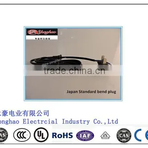 Wholesale China 7A 125V 2 Flat Pin Japan PSE Power Cord With Pse Power Plug thumbnail-1