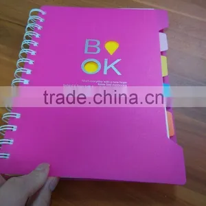 16K 90 Sheets Red pp Cover Spiral Notebook in School&office Supplies and Manufacturer Made in China thumbnail-1