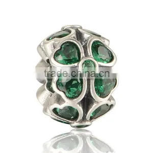 B0005 Fine Handmade 925 Sterling Silver DIY Charm Bangle Jewelry For Women thumbnail-5