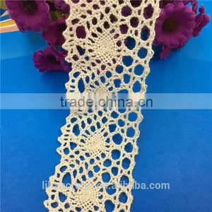 H0067G Elegant Lace Ribbon, 100% Cotton Lace ,Crocheted Lace thumbnail-2