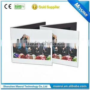 2015 Fashion Customized Printing Video Brochure 7.0 LCD Greeting Card Promote Greeting Card thumbnail-2