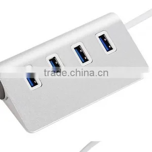 High Speed 4 Ports USB 3.0 Hub Portable Aluminum Hub New for Aple Macbook Air PC Laptop thumbnail-6