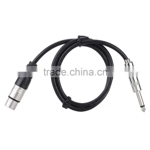 16ft XLR Female Socket to 6.35mm 1/4" Male Jack Plug Stereo Audio Cable Cord Wire for Mic Mixer Amplifier Sound Card thumbnail-1