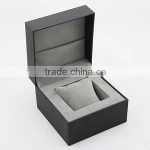 Cube Shape Luxury Black Watch Boxes WIth Pillow Cushion Inside thumbnail-1