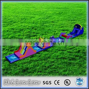 2016 New Design Giant Inflatable Obstacle Course With Water Pool Combo thumbnail-6