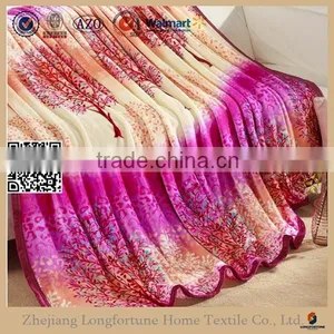 Manufactory Walmart China Home Textile Plain Color Coral Fleece China Supplier Double Layer Blanket thumbnail-2
