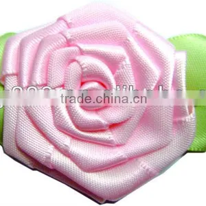 1 Inch Ribbon Rose, Handmade Satin Ribbon Rose Flowers For Clothes&Dress thumbnail-1