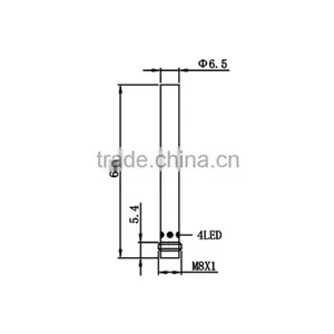 D6.5 Plug Series Flush Standard Inductive Proximity Sensor thumbnail-2
