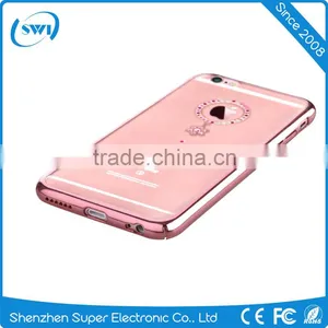 Hot Selling Crystal Diamonds Clear Hard Back PC Phone Shell Cover Case Skin For IPhone 6 6S Plus thumbnail-4