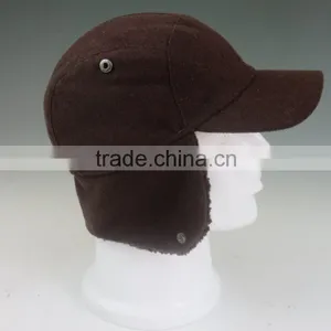 Winter Baseball Cap With Fleece and Ear Muff thumbnail-3