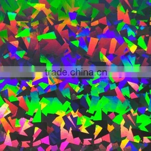 BOPP /PET Sliver Self Adhesive Holographic Lamination Film thumbnail-3