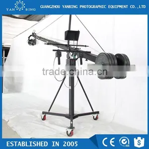 Professional LMS DV Jimmy Jib Dslr Camera Crane With 10m Triangle Electronic Control Rocker Arm Flight Case Package thumbnail-1