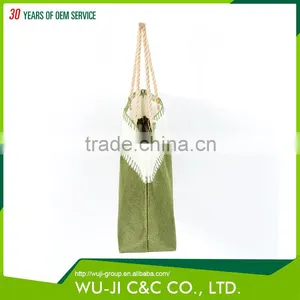 China Wholesale100%polyester Eco-friendly Burlap Gift Tote Bag thumbnail-3