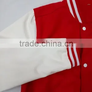 Red Color Custom Baseball Man Jacket Design thumbnail-6