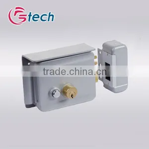 Electric Control Latch Lock With Double Cylinder Door Lock for Building,rent Room thumbnail-1