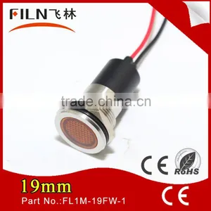 19mm Mounting Hole 12v Metal LED Lift Indicator Lamp With Cable Leading thumbnail-2