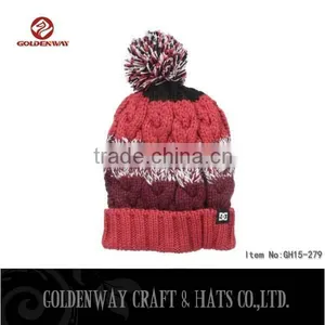 Wholesale Custom Knit Pom Beanie Hat Manufacture thumbnail-1