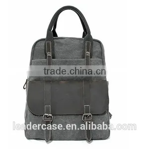 Vintage College Laptop Canvas Backpack Bags thumbnail-4