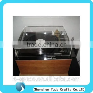 Solid Plexiglass Cover Clear Acrylic Dust Covers Acrylic Covers for Turntables thumbnail-1