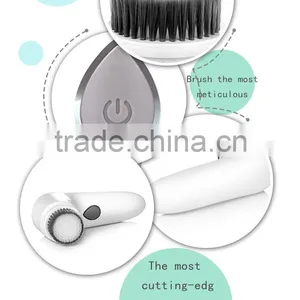 2016 Latest Good Price Electrical Ultrasonic Vibrating Deep Cleaning Rapid Charging Waterproof Facial Brush thumbnail-2