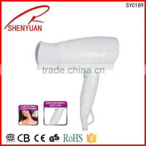 MINI Travel Foldable dc Motor Salon Hair Dryer Electric Tools CE/RoHS Made in China thumbnail-1
