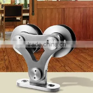 American Sliding Double-end Barn Door Hardware Steelless Hanger Roller Price thumbnail-1