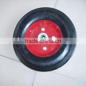 Solid Rubber Tyre Tire 10 Inches Airless Wheel for Tool Carts Kid Carts Wheel Non-inflatable thumbnail-3