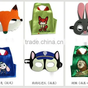 Hot Crazy Animal City Cheap Kids Cartoon Animal Felt Mask thumbnail-2