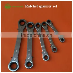 Palstic Cover Offset Ring Double Ratchet Spanner Set thumbnail-1