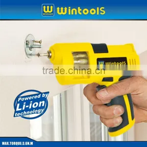 Wintools Cordless Tools 3.6v Rechargeable Li-ion Cordless Screwdriver 2014 New WT03007 thumbnail-1