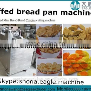 Crispy Puffed Extruded Bread Biscuit Pan Cutting Making Machine /machinery/equipment thumbnail-1