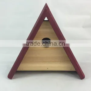 Traditional Wooden Nesting Box Small Wild Animal Bird Nest Cage For Wholesale thumbnail-4