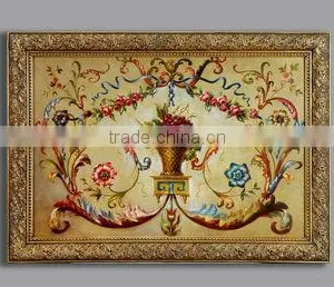 Decorated Solid Wood Frame Oil Painting thumbnail-1