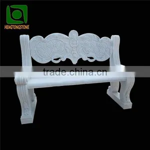 White Marble Garden Bench for Sale thumbnail-1