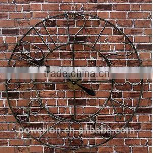 Metal Roman Numeral Clock Home Decor Wall Clocks thumbnail-5