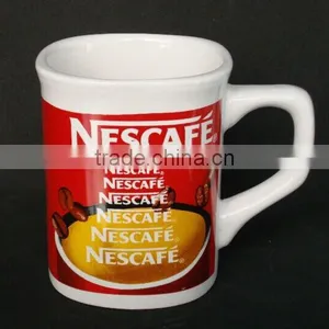 240ml Porcelain Coffee Cup With Handle Printed Coffee Cup thumbnail-1
