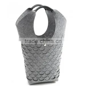 OEM Felt Laundry Bag ,standable Hot Sale Felt Laundry Handbags thumbnail-3