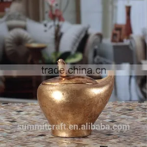 High End Resin Antique Vintage Golden Jewelry Box thumbnail-2