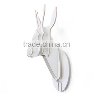 Indoor Wall Mounted Wooden Little Deer Head Decoration thumbnail-6