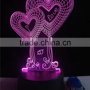 Creative 3d Custom Making Light Led Colorful Lamp Wedding Gifts thumbnail-5