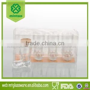 4pcs Clear Boot Shot Glass With Pvc thumbnail-1