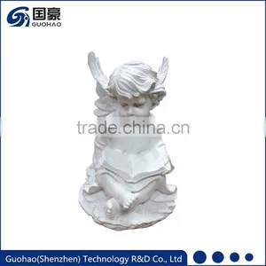 Custom Angel Figurine Christmas White Angel Reading thumbnail-1