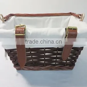 Bulk Cheap Wicker Basket With Handle for Bike thumbnail-5