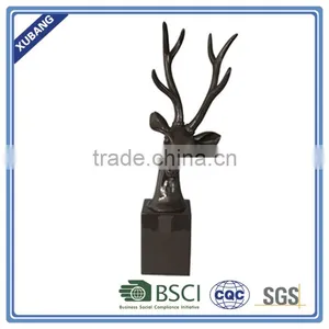 Poly Resin Crook Head Deer Head With Base Figurine thumbnail-1