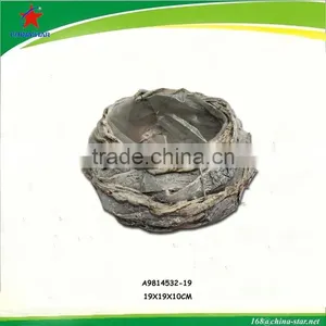 Plastic Lined Rattan Flower Planter thumbnail-1