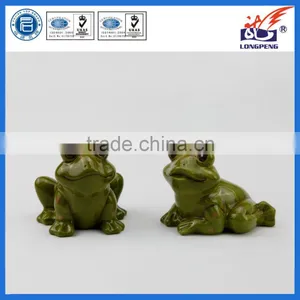 Small Size Cute Handmade Ceramic Frog Orament for Home Decoration thumbnail-1