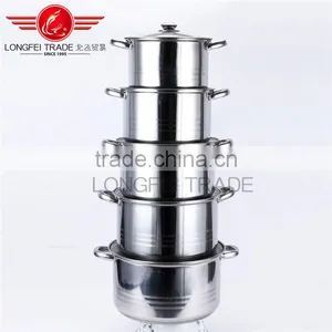High Quality 5pcs Cooking Pot Set With Glass Lid Exports of South Africa thumbnail-1