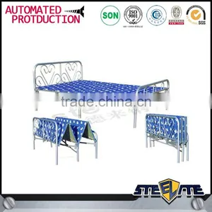 Top Brand Wrought Iron Bed Cheap Army Folding Bed India thumbnail-3