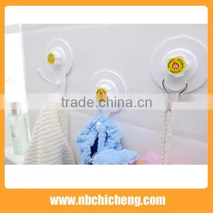 Bathroom Stronge Hook Vacuum Single Hook Plastic Hook With Suction Cup thumbnail-1
