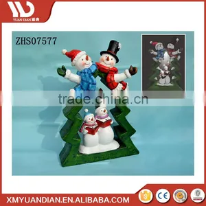 Home & Garden Decoration Resin Craft Xmas Santa Imported Resin Christmas Ornaments Wholesale Mini Led Light thumbnail-3